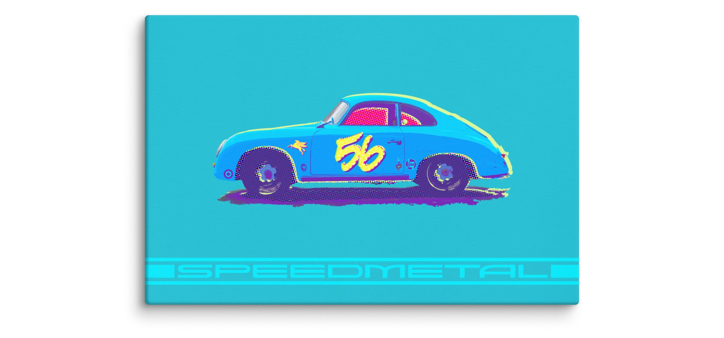 Speedmetal Ink '56 356 Outlaw Coupe Canvas